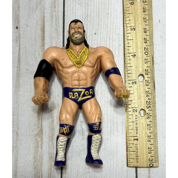 Razor Ramon Bend Ems Action Figure 1994 WWF Titan Sports Just Toys Vintage Rare - Picture 1 of 10